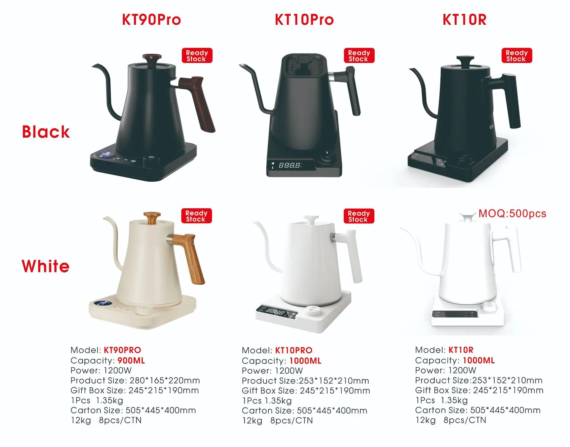 Description Picture 2 of item2025 Smart Temperature Control Gooseneck Kettle Electric Pour Over Coffee Kettle New