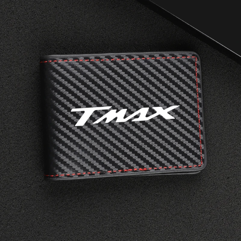 Portafoglio Astuto Del Supporto Della Carta Di Credito Della Banca Del Supporto Della Carta Di Identità Della Fibra Del Carbonio Per Yamaha T-Max 500 
