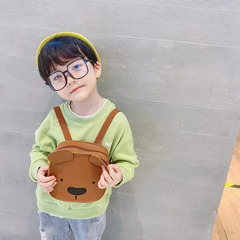 

Korean Cute Bear Kindergarten Mini Backpack Cartoon Versatile Boys and Girls Baby Travel Backpack