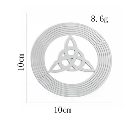 Elevate Your Outdoor Space with a 3D Flowing Wind Spinner - Stainless Steel Mirrored Hanging Decor - Silver color (Celtic Knot)
