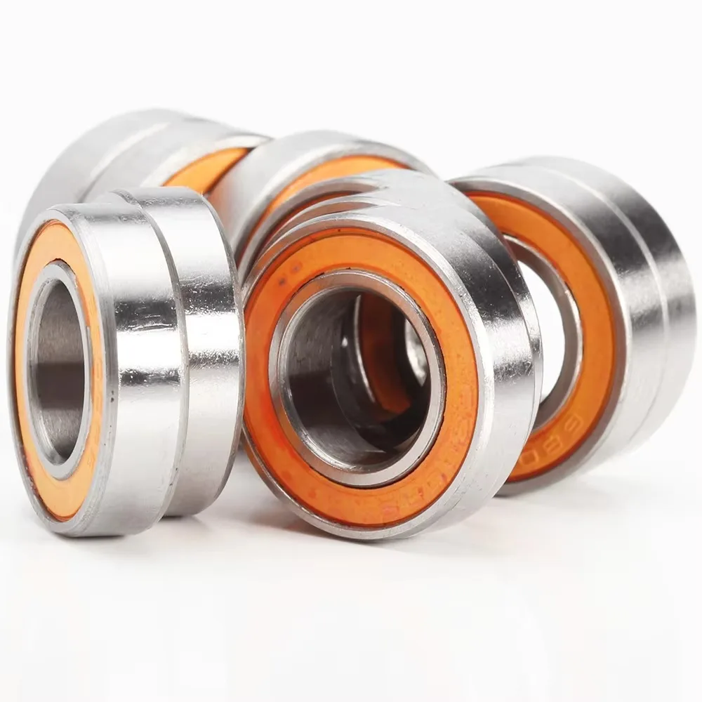 10PCS Thin Section Metal Sealed Shielded Bearing 6800RS 6801RS 6802RS 6803RS Orange Black Blue Seal Ball Bearings