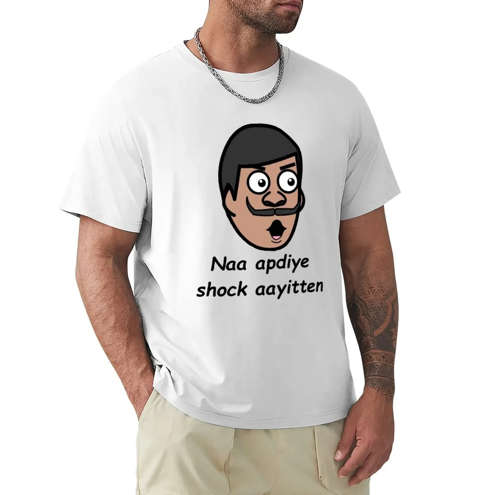 

Vadivelu shock T-Shirt quick-drying customs design your own plus size tops Men's cotton t-shirt