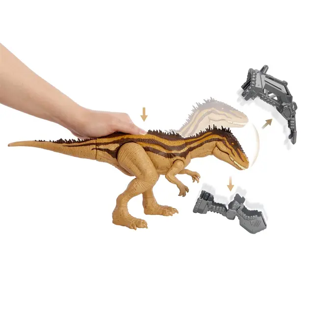 Jurassic World HBX39 Toys Mega Destroyers Carcharodontosaurus/Stegosaurus Meat Eating Dinosaur Figure Carnivore Herbivore Gift 3