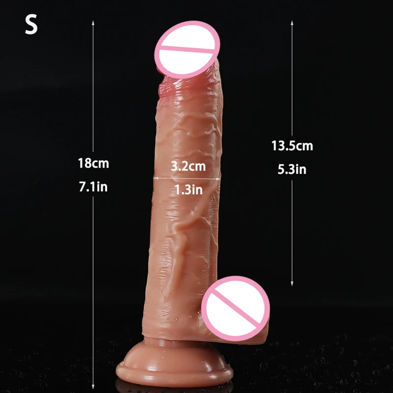 Huge Dildo Sex Toy Realistic Silicone Big Penis Super For Women Dildo With Thick Glans Real Dong Powerful Suction Cup Stiff Cock