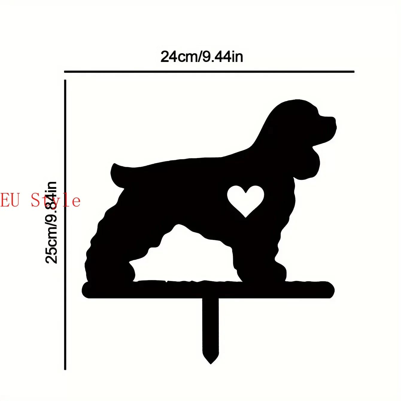 

Железная декоративная силуэт для собаки, сада, двора, двора