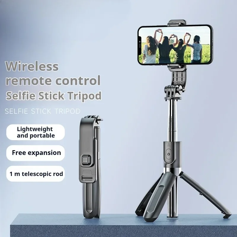 Bluetooth Selfie Stick Tripod Universal Design for Photography Video Live Streaming Multifunction Compatible with Smartphones
