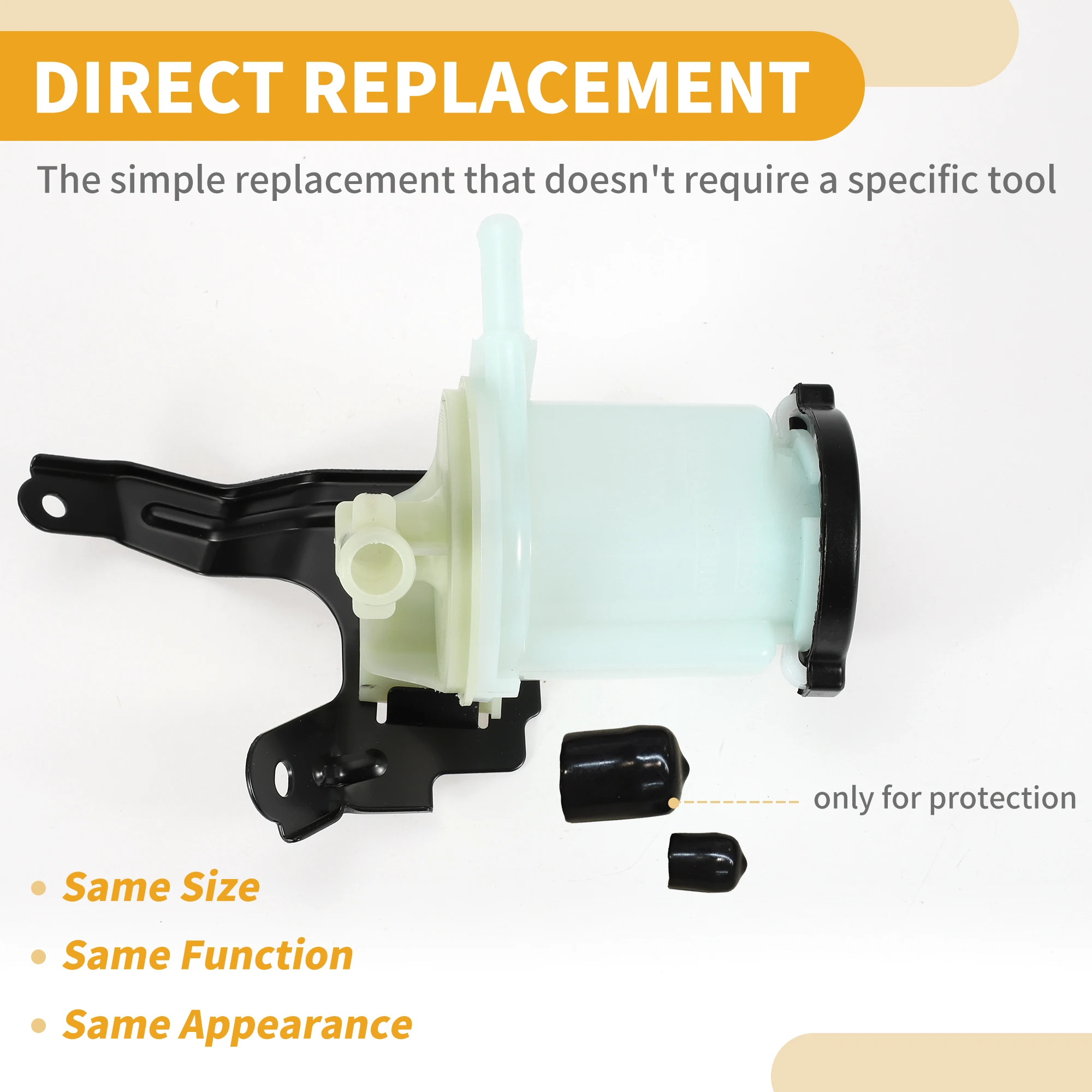 UXCELL Automotive Power Steering Reservoir No.4436002070 for Toyota Corolla 2003 2004 2005 2006 2007 2008