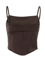 Spaghetti Strap Tank Top Sexy Backless Bandage Skinny Crop Tops 2024 Summer Elegant Lace Up Party Streetwear Women Camis - Image 6