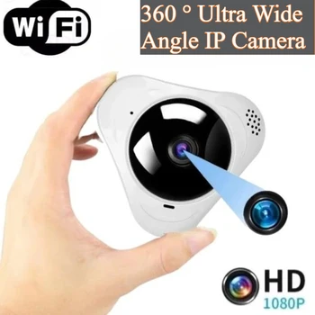 360° Wifi Panoramic Camera 1080P HD Security Protection Fisheye IP Cam Smart Home Night Vision CCTV Small Surveillance Camcorder 1
