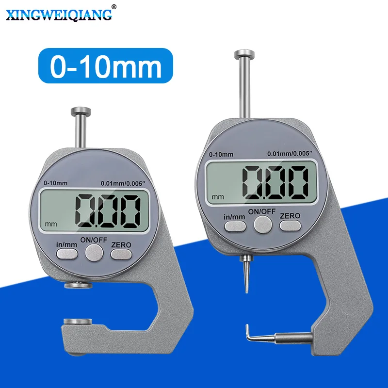 1Set Electronic Digital Thickness Gauge Meter Mini 0.01MM 0-10 MM Tester Micrometer Measure Tool thickness gauge
