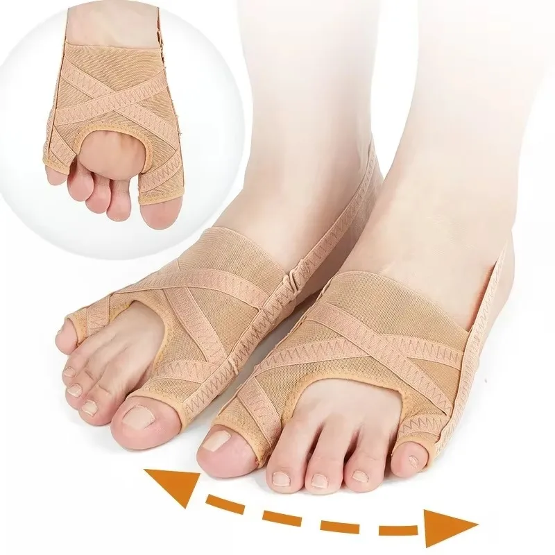Toe Separators Toe Corrector Fabric Bunion Corrector Breathable Adjustable Hallux Valgus Sleeve Spacer Separator Toe Corrector Sports Bunion Socks Running