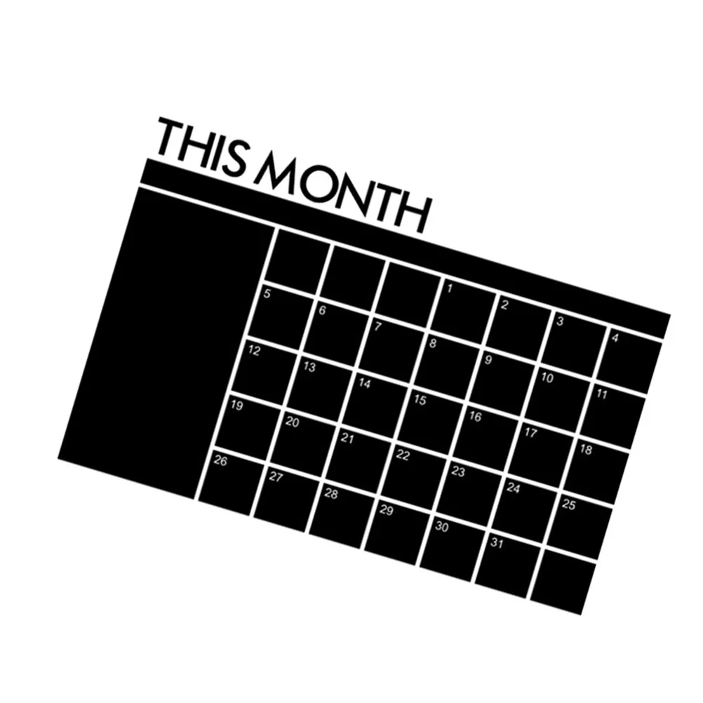 

Calendar Blackboard Stickers Convenient Planner Calendars Removable Erase Wipe The