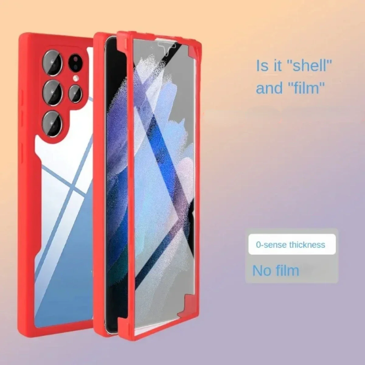 Ultra Durable 360 Clear Phone Case with Full Screen Protection