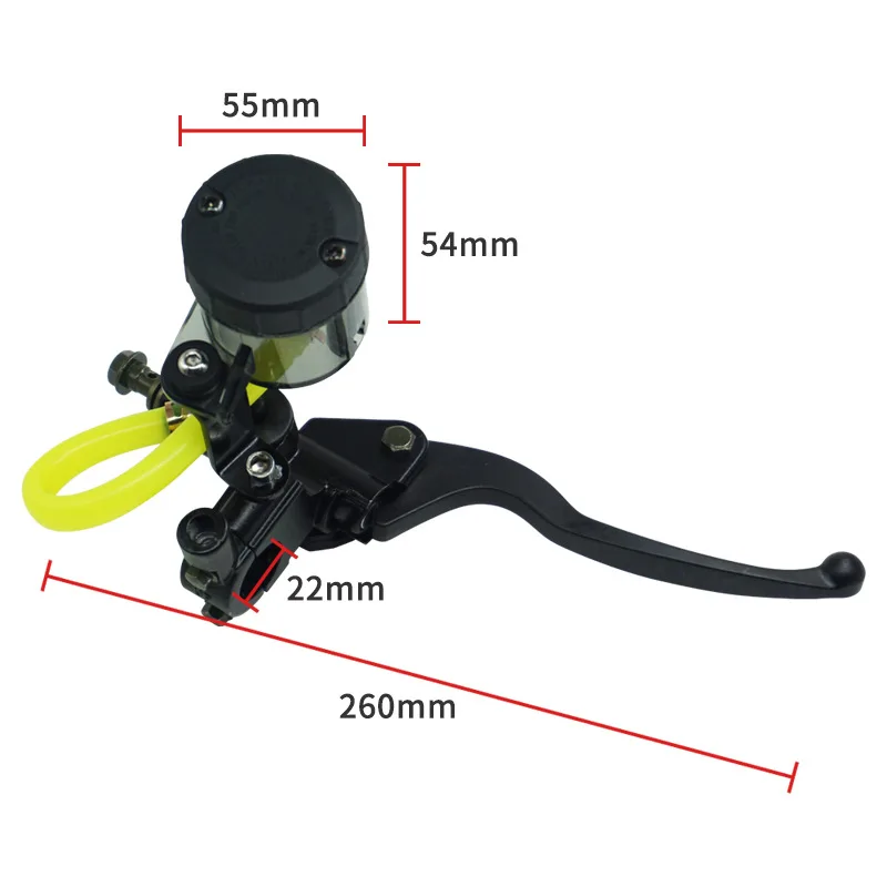 Universal 22MM 7/8" Motorcycle Right Brake Clutch Pump Master Cylinder Lever For Yamaha LC150 LC135 Choppers Cafe Racer Motorcycle Brake Lever Motocross Clutch Lever Kit