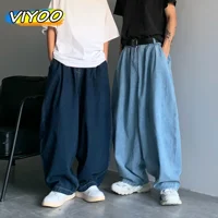 Men's 4xl Navy y2k Baggy Pants Denim Wide Leg Trousers Oversized Loose Jeans For Men Harajuku Cotton Korean Style Brand Clothing 1