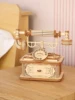 Creative Retro Telephone 3D Wooden Puzzle for Adults Tabletop Decoration and Gift for Christmas/Birthday 1