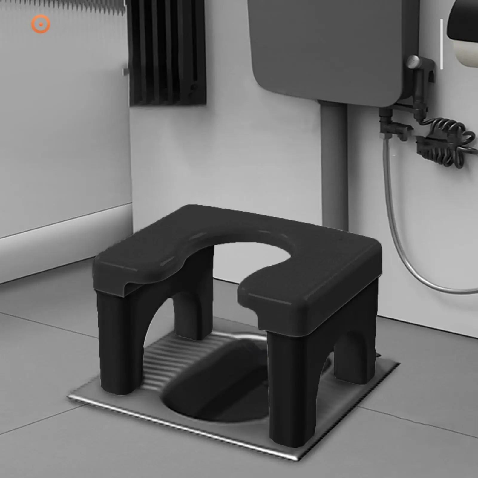Squatting Toilet Stool Chair Non Slip Thick Household Widen Panel Sturdy Rounded Edge Easy to Wash Potty Chairs for Bathroom 2
