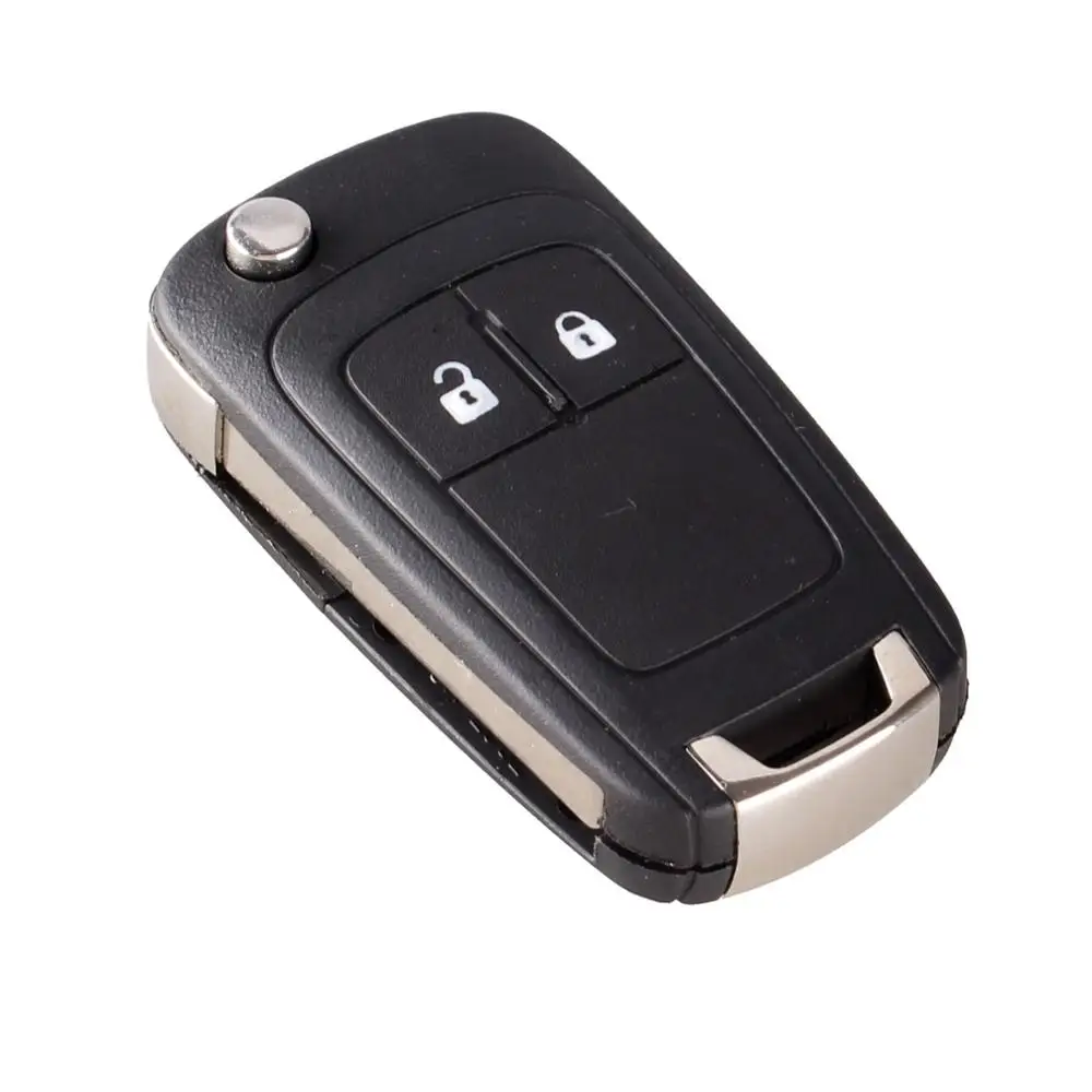 Premium Flip Folding Remote Key Case with Uncut Blade and Multiple Button Options
