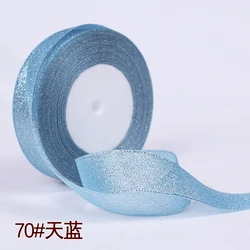 Elegant Glitter Satin Ribbon - Perfect for DIY Crafts, Gift Wrapping, and Party Decorations (Glitter sky blue)