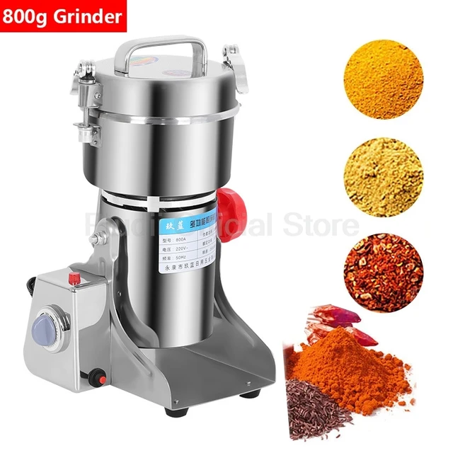800G Grinder Dry Grain Fragrance Dry Food Grain Spices Coffee Grinder High Speed Intelligent Fragrance Grain Medicine Crusher