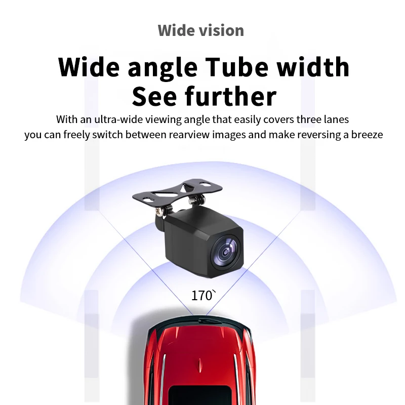 1 Set AHD Car Rear View Camera 12V Night Vision Backup Parking Reverse Camera Waterproof HD Color Image Video Vehicle Camera