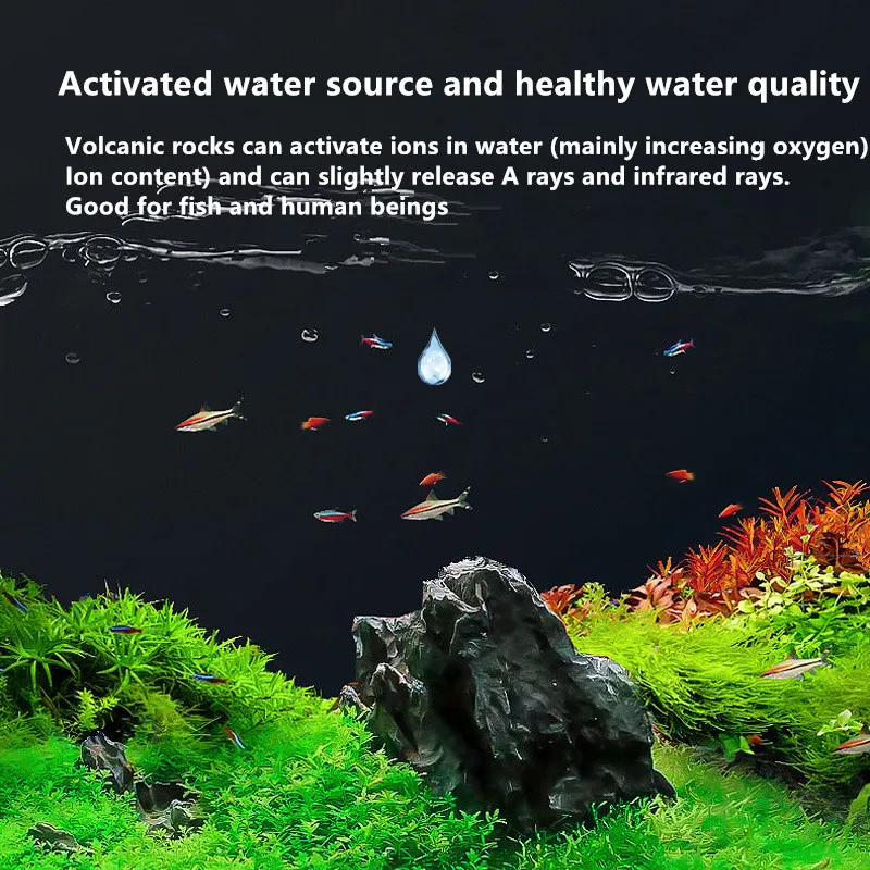 Red Lava Rock Fish Tank Decoration Landscape Rocks Essential Oil Diffuser Stone