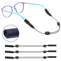 1PC Adjustable Silicone Glasses Rope with Magnetic Buckle Sunglasses Chain Adult Children Elastic Sports Anti-skid Rope Strap