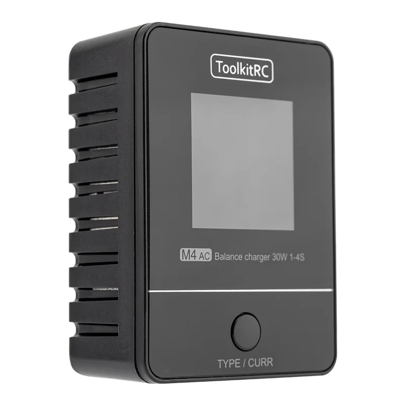 ToolkitRC M4AC 1S 2S 3S Lipo Battery Charger 30W with IPS Display XT30/ XT60 Interface for LiHV NiMh RC Racing Drone Battery thumbnail 3