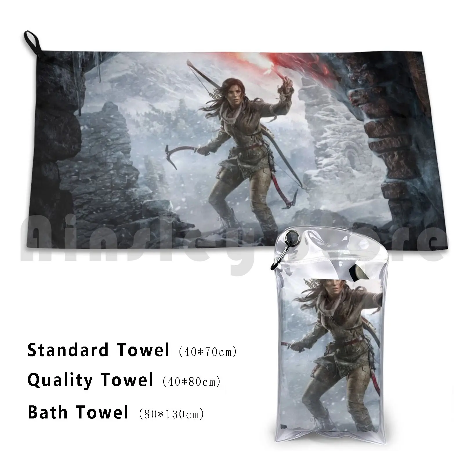 Rise Of The Tomb Raider Telo Da Bagno Cuscino Da Spiaggia 231 Gamer Girls Videogioco Fanatici Tomb Raider Definitivo