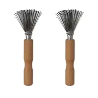 1PCS Wooden Comb Cleaner Delicate Cleaning Removable Hair Brush Comb Cleaner Tool Handle Embeded Tool Broken Hair Cleaner 1