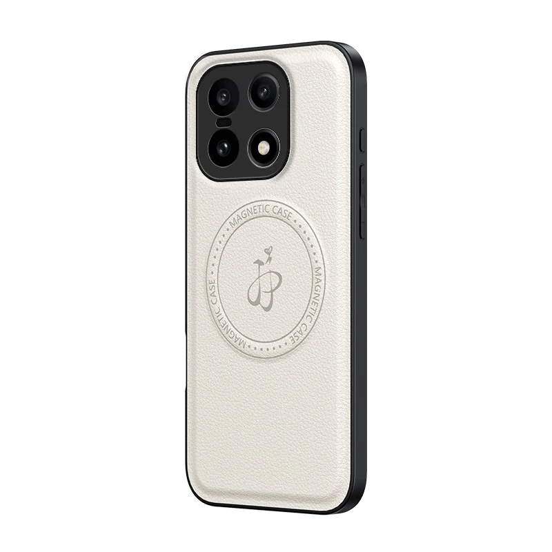 Leather Stand Case with Magnetic Holder and Camera Protector