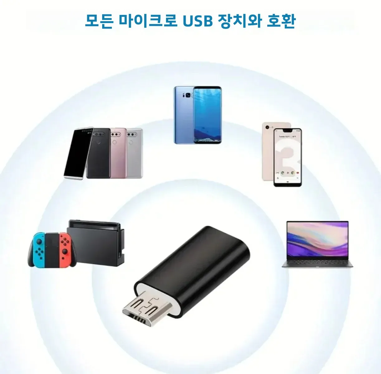 인라인 도킹 스테이션 세트: USB/Type-C 듀얼 포트 3.0 허브 + Type-C - 3.5mm 헤드폰 어댑터
