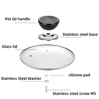 Offre spéciale remplacement universel ustensiles de cuisine casserole couvercle poignée bouton poignée couvercle casserole couvercle poignée accessoires de cuisine 6