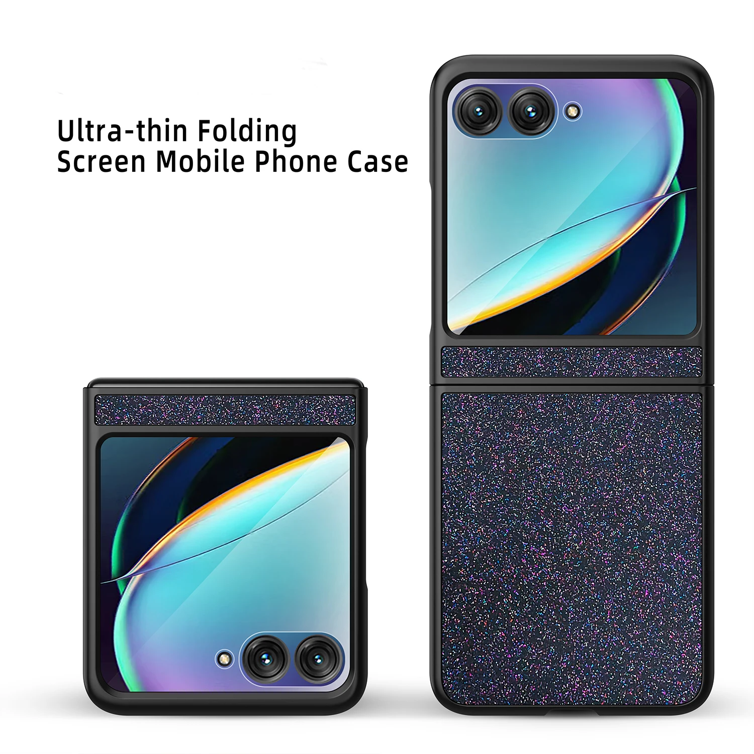 For Moto Motorola Razr 50 Luxury Thin Sparkling Matte Colorful Shock Proof Protection Phone Case Cover_voghion.com