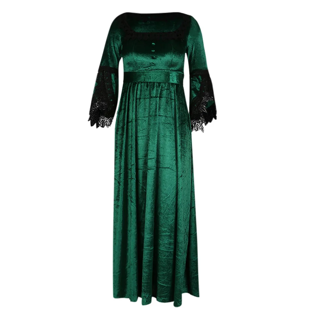 

Fashion Women Vintage Gothic Court Square Collar Patchwork Bow Dress Vestidos Femininos Elegant Women'S Dresses 2023