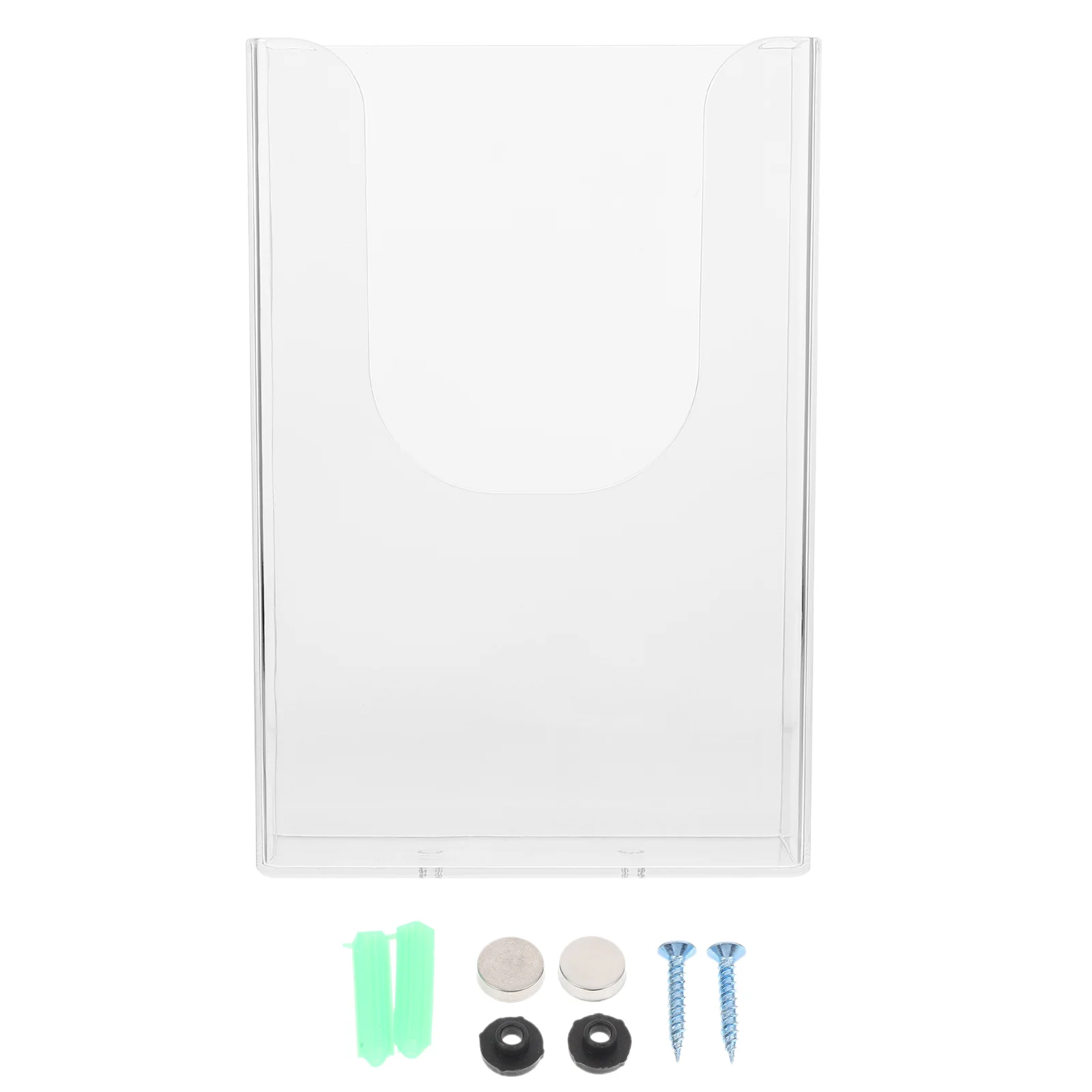 

Hanger Wall-Mounted Document Rack Office Book Shelves for Bookcase Plastic Magazine Holder