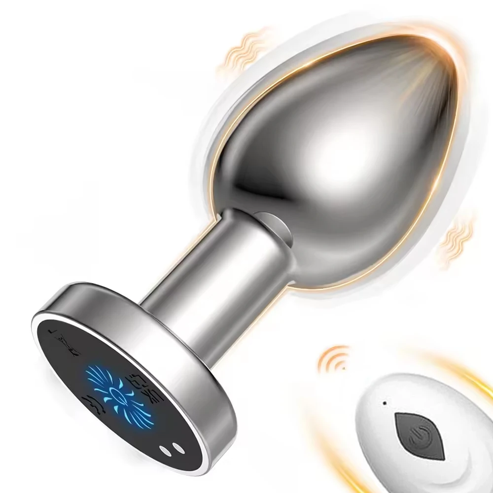 Remote Metal Anal Butt Plug