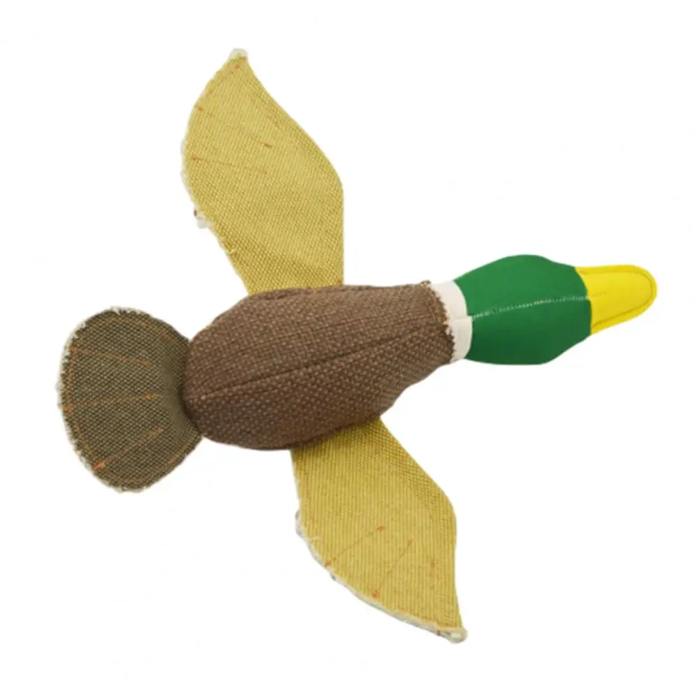 Canvas Squeaky Dog Toy Durable Duck Shape Dog Toys For Chewers Small Medium Breed Crinkle Squeaky Plush Puppy Chew Toys For Dogs