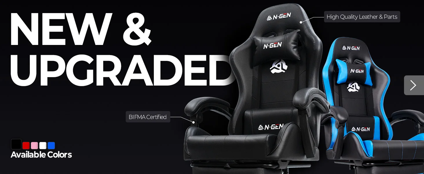 Video gaming chair, computer gaming chair