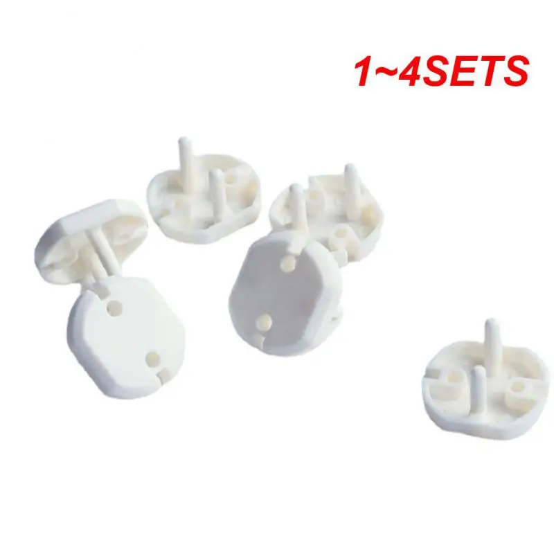 1~4SETS Socket Protection Cover Safety Plug 2-hole Baby Row Plug Cover Electric Socket Outlet Protection