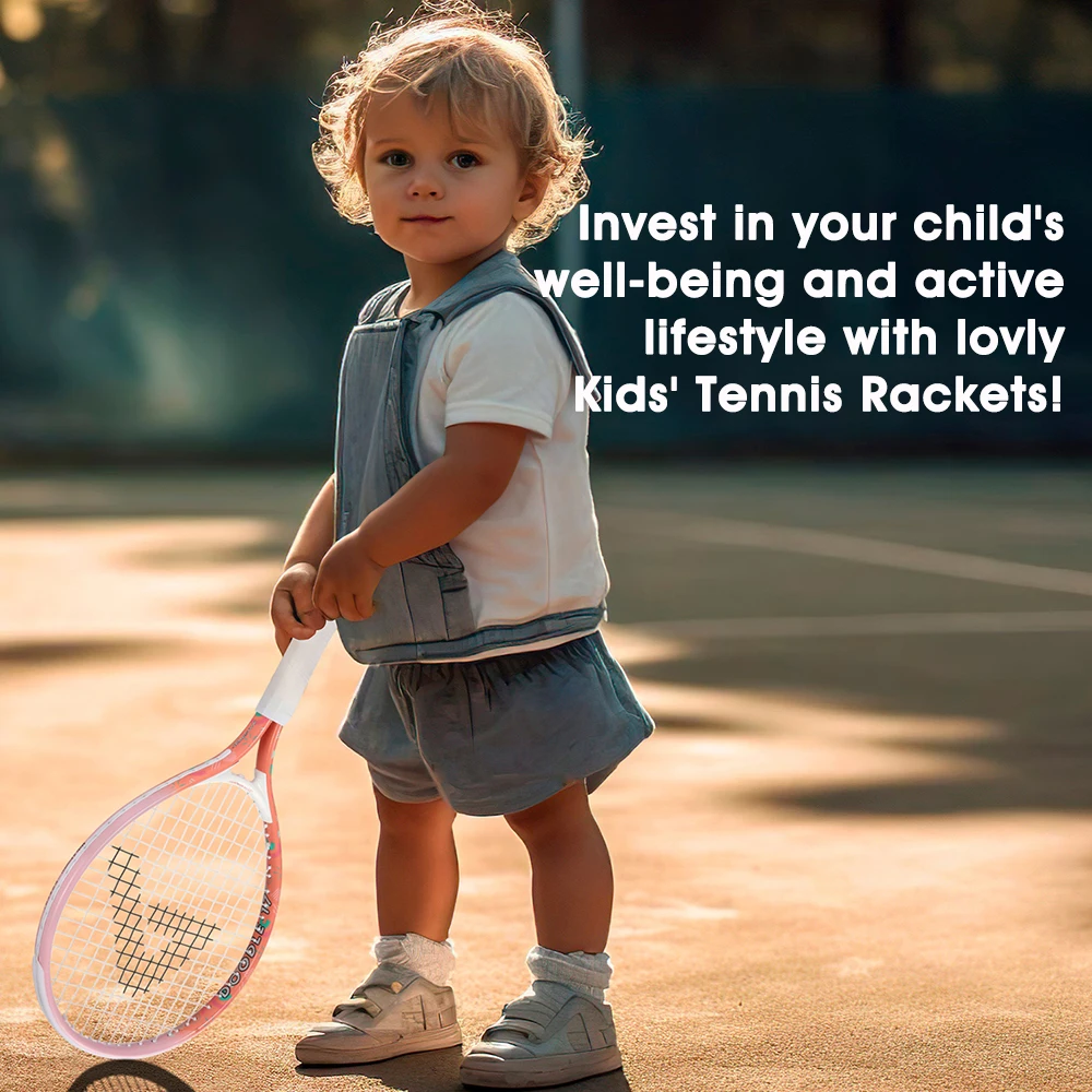 AMASPORT Premium Kids Tennis Racket 17-25'' Lightweight & Durable for Aged 2-12 Beginners Tennis Rackets tennis racket
