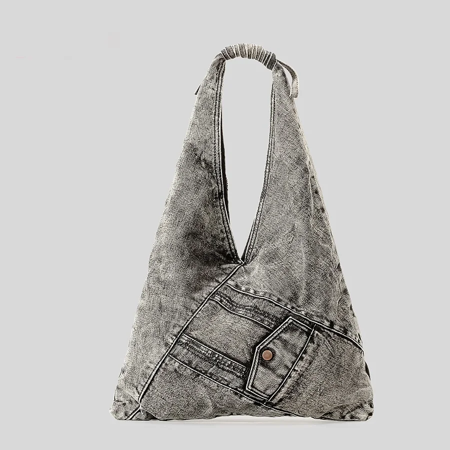 

NEW Fashion Large Capacity Handbag Casual Hobo Denim Bags Women Shoulder Bag Jeans Cloth Tote Bag