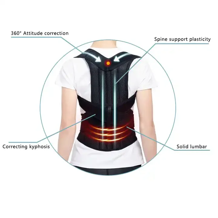 2023 Back Posture Corrector Shoulder Support Belt Upper and Lower Back Pain Relief Improve Spine Clavicle Brace Posture Vest images - 6