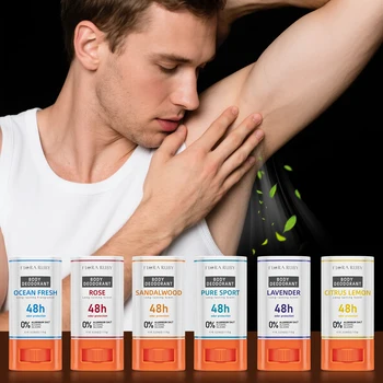 Deodorant Women & Perfume Balm Long-Lasting 48H Pure Sport Fragrance  Scent Deodorizing Preparations Men，Travel Attire 15g/0.6OZ 1