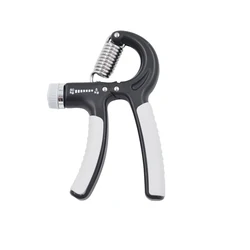 Ergonomic Spring Grip Wrist & Arm Strengthening Exerciser (Grey)