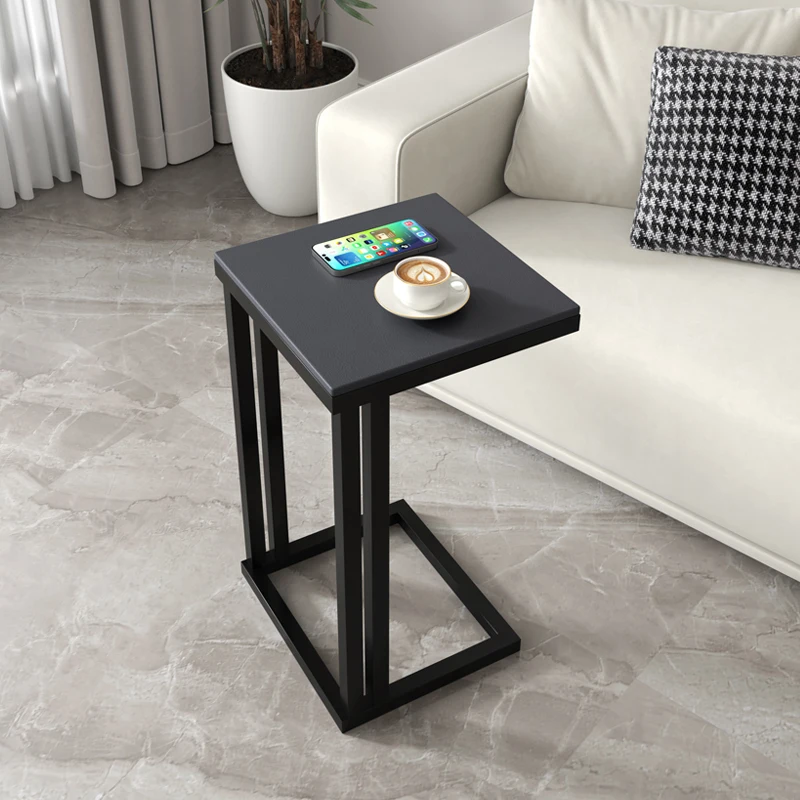 Simple Lounge Bedside Table Living Room Small Coffee Sofa Side Light Luxury Iron Balcony Cabinet Mesas Terraza Bedroom Furniture