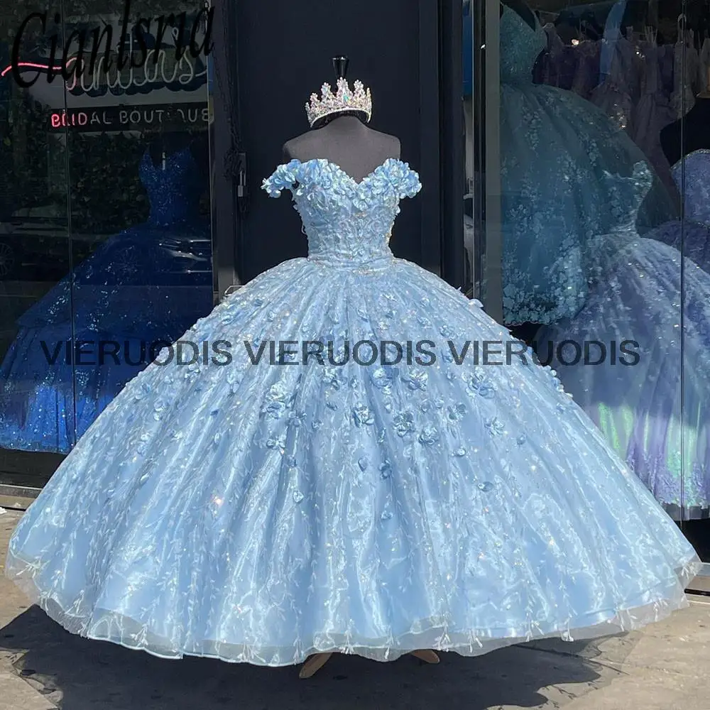 Vestido De Quinceañera De Cenicienta Celeste Vestidos De 15 Estilo