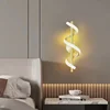 LED Wall Lamp Luxury Black White Gold Wall Decorative Lights For Bedroom Bedside Living Room Corridor Stairs Home Indoor Sconces 2
