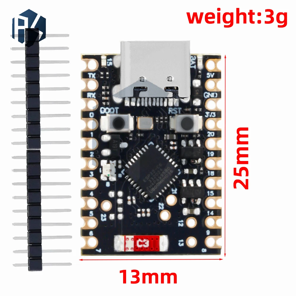 ESP32-C6 SuperMini Development Board Microcontroller Programming Learning Controller Core Board 3