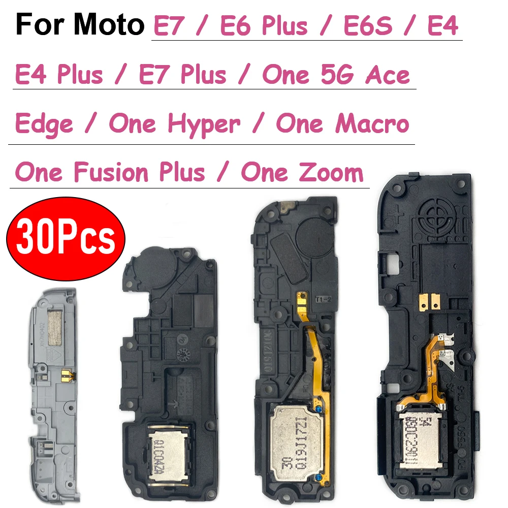 

30 шт., нижний громкоговоритель, звуковой зуммер, кольцевой кабель для Moto E7, E6 Plus, E6S, E4, One, Hyper Macro Zoom, Fusion Plus